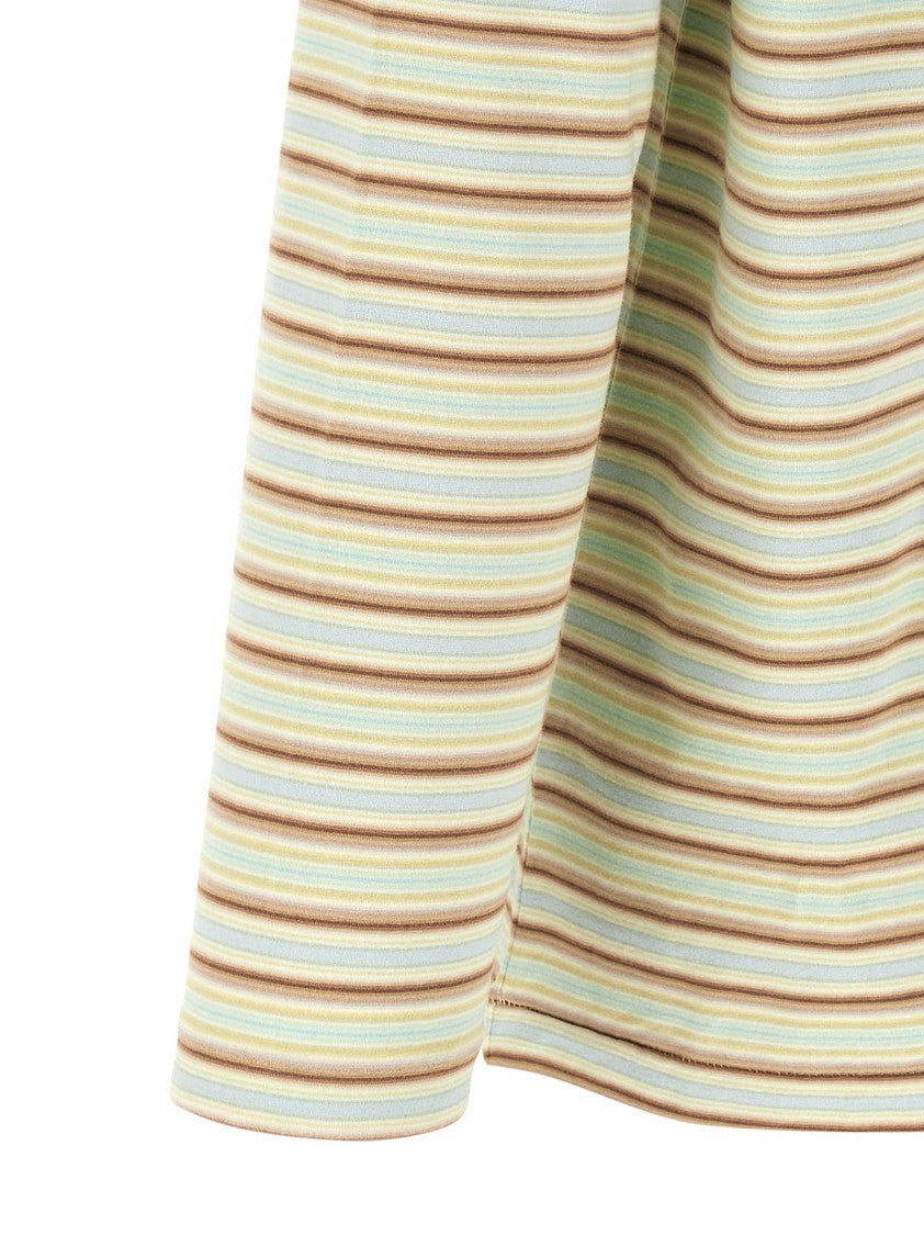 Auralee Gradient Stripes T-Shirt