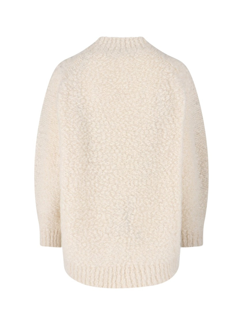 Isabel Marant Relaxed Fit High Neck Sweater With Longer Hem