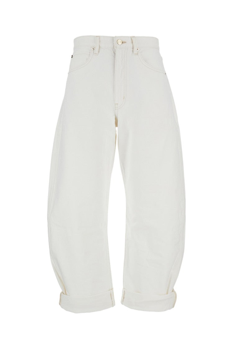 Frame Voluminous Bubble Jeans With Five-Pocket Design