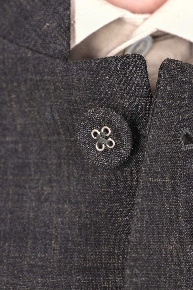 Officine Generale Meryl Wool-Silk-Linen Band Collar Jacket