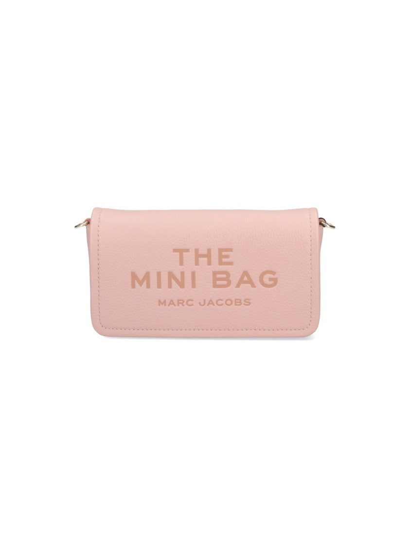 Marc Jacobs Pink The Leather Hammered Shoulder Bag