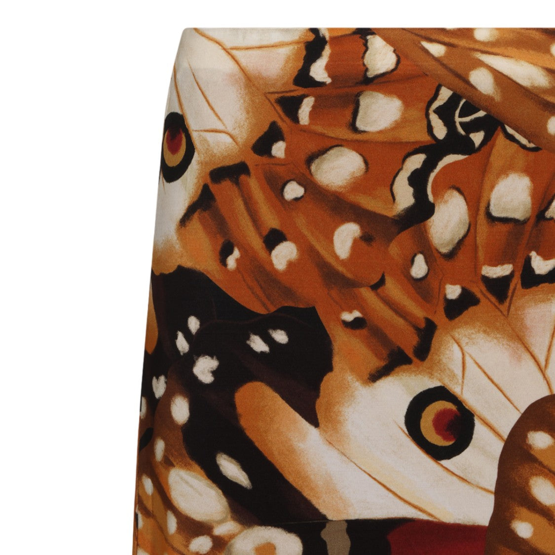 Farm Rio Vibrant Butterfly Wing Print Long Straight Skirt