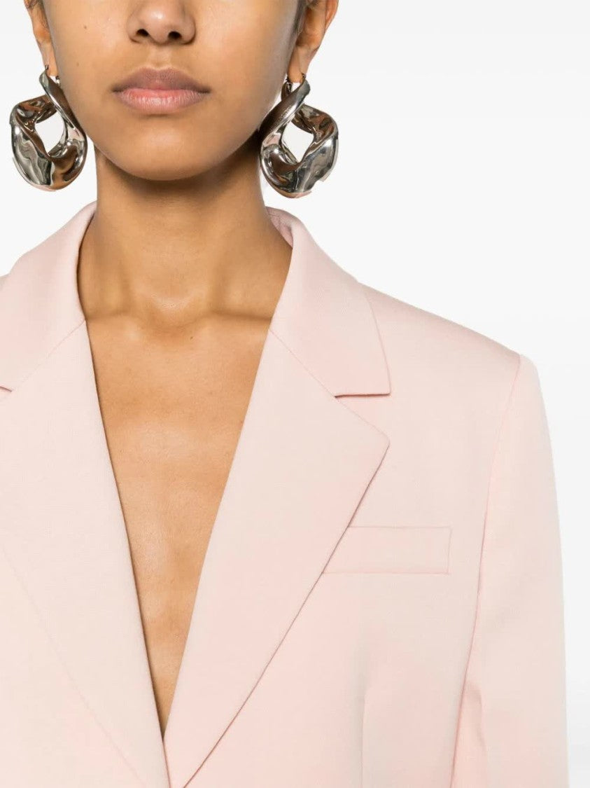 Lanvin Pink Sartoriale Single-Breasted Wool Jacket
