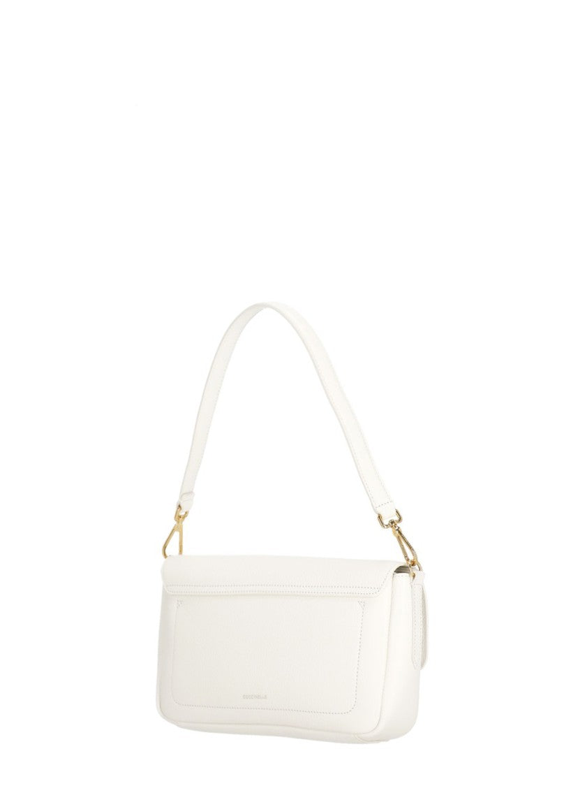 Coccinelle C-Me Lock Large Shoulder Bag With Gold-Tone Closure