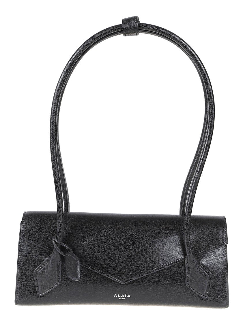 Alaïa Smooth Leather Handbag With Structured Silhouette And Flap Closure