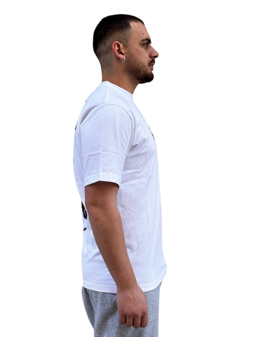 Nike X Off-White Artistic Cartoon Graphic T-Shirt With Metallic Accents