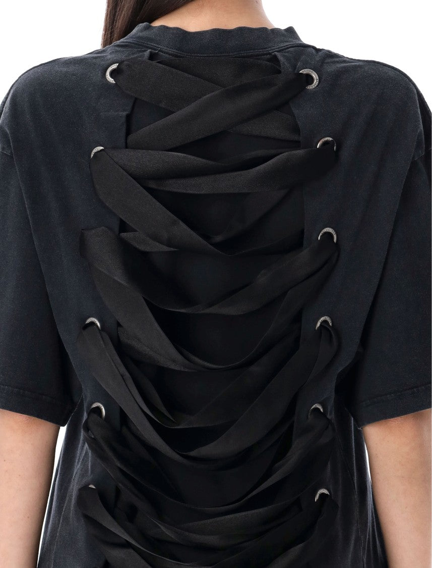 Balenciaga Ribbon Details T-Shirt