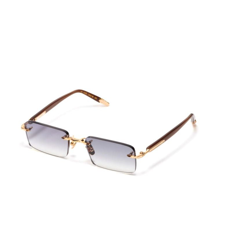John Dalia R01 Rimless Rectangular Sunglasses With Gradient Lenses