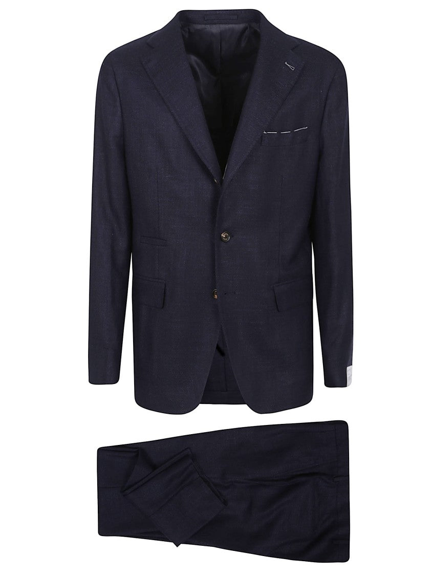 Eleventy Refined Blue Blazer In Wool-Silk-Linen Blend