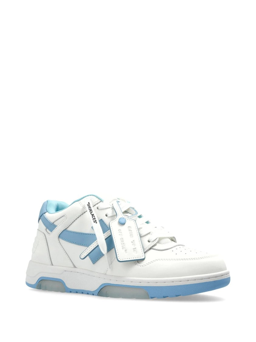 Off-White Low-Top Sneakers In Smooth Calf Leather With Signature Branding
