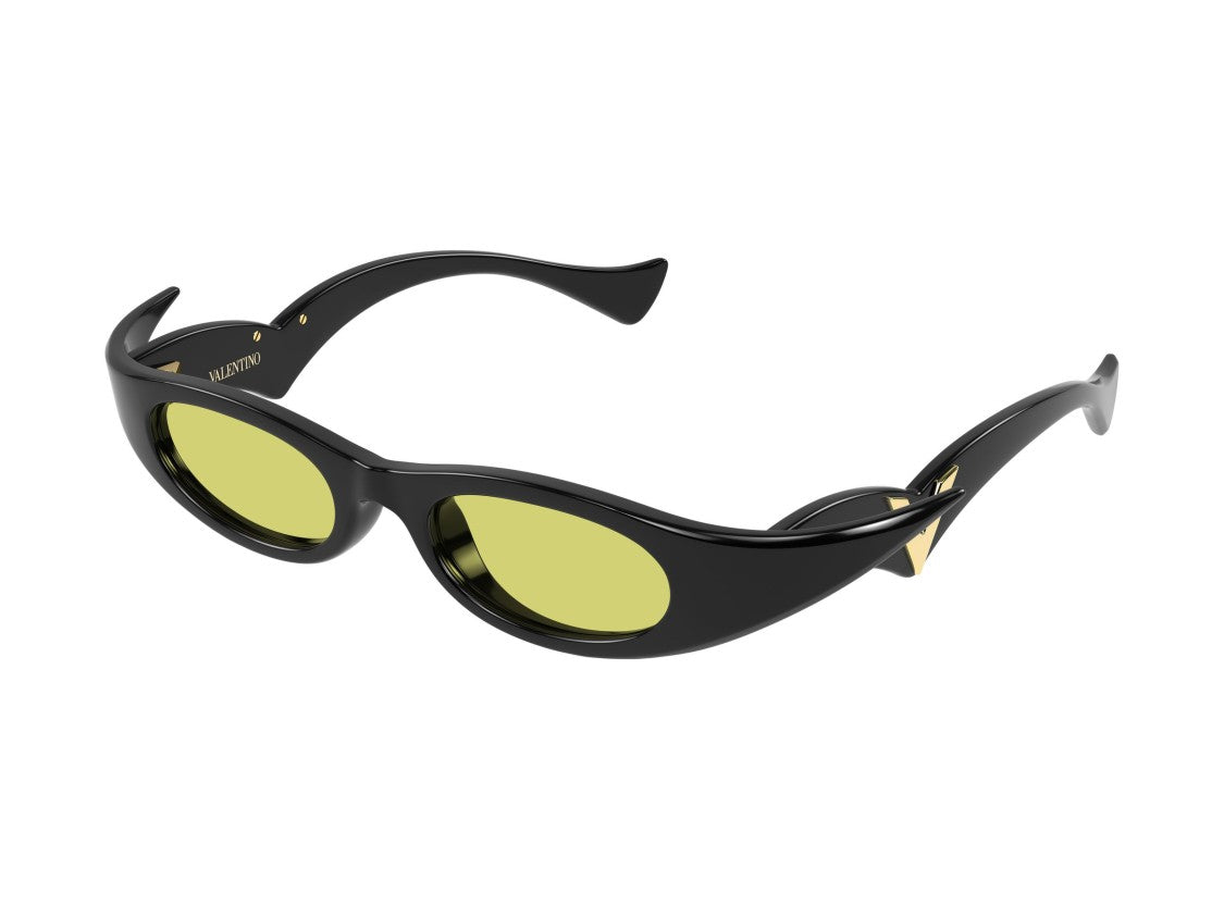 Valentino Gold Vg0045s Winged Cat-Eye Sunglasses
