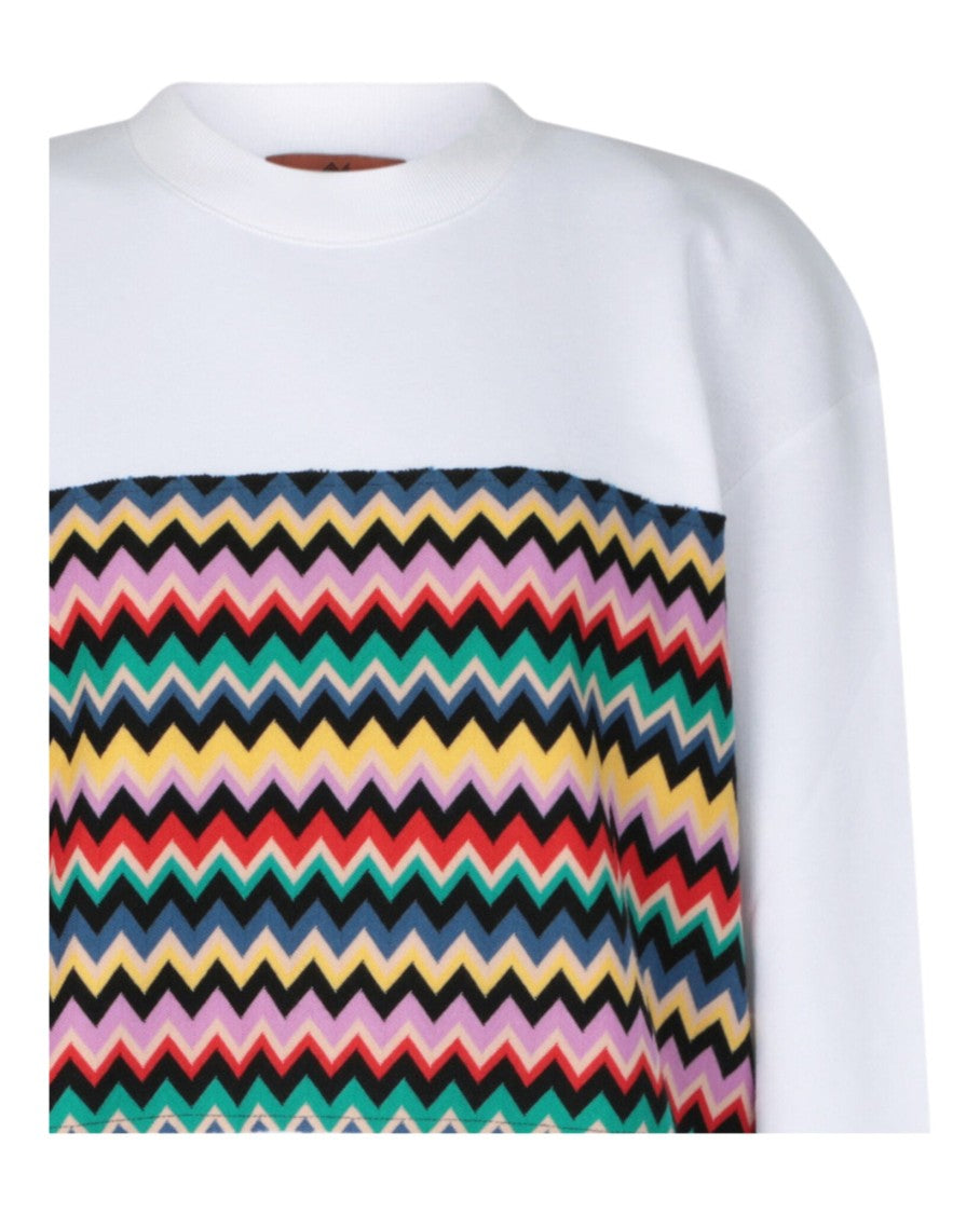 M Missoni Zigzag Graphic Cotton Sweatshirt