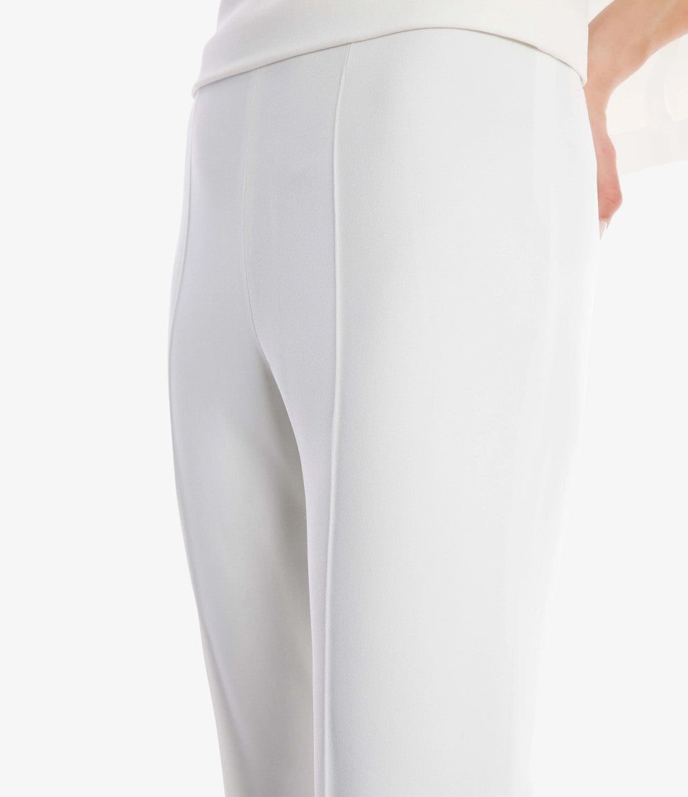 Alberta Ferretti Tailored White Trousers