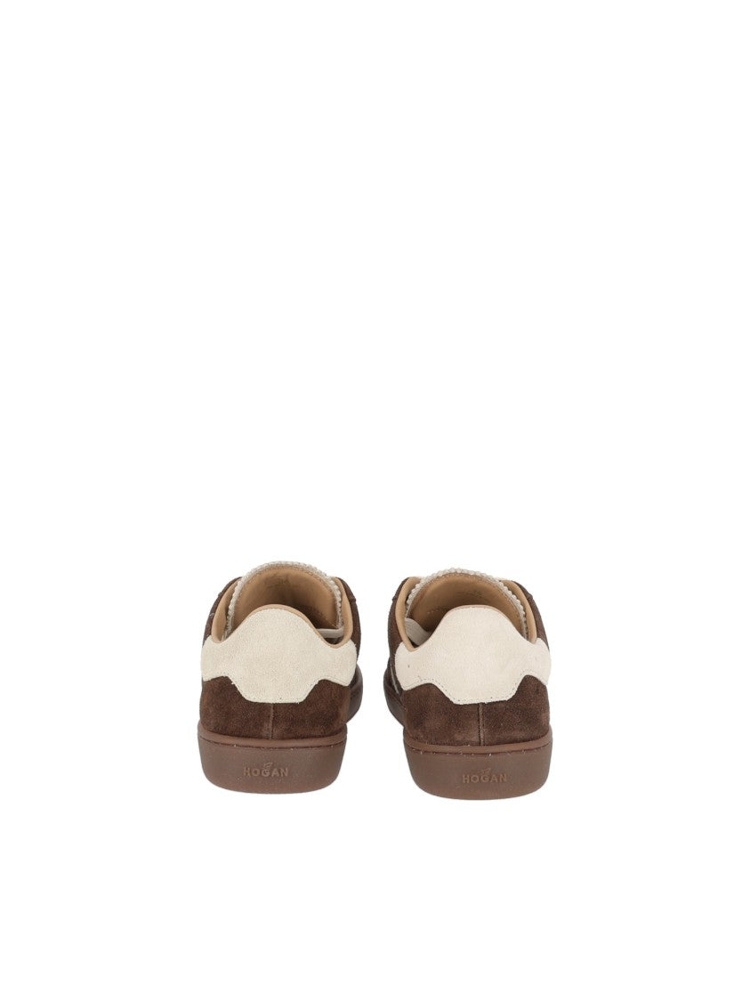 Hogan Suede Cool Logo Low-Top Sneakers