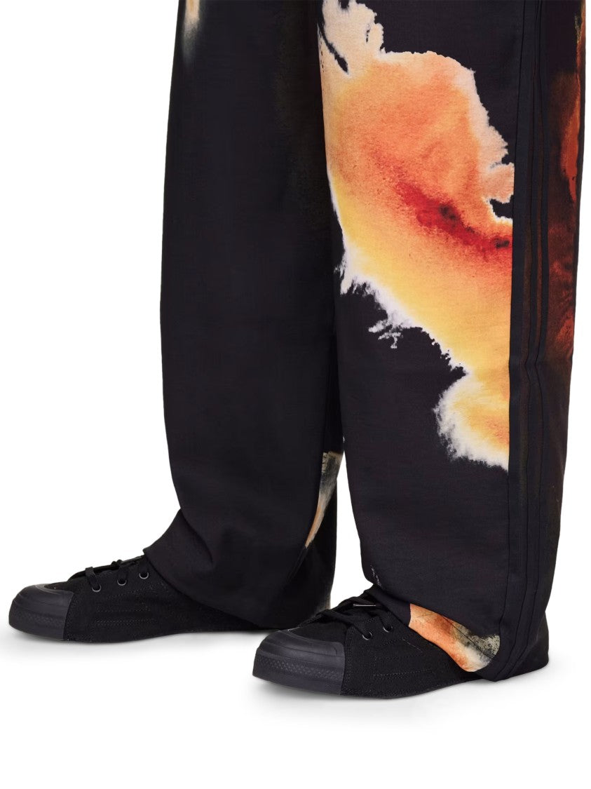 Y-3 Abstract Pattern Wide-Leg Trousers