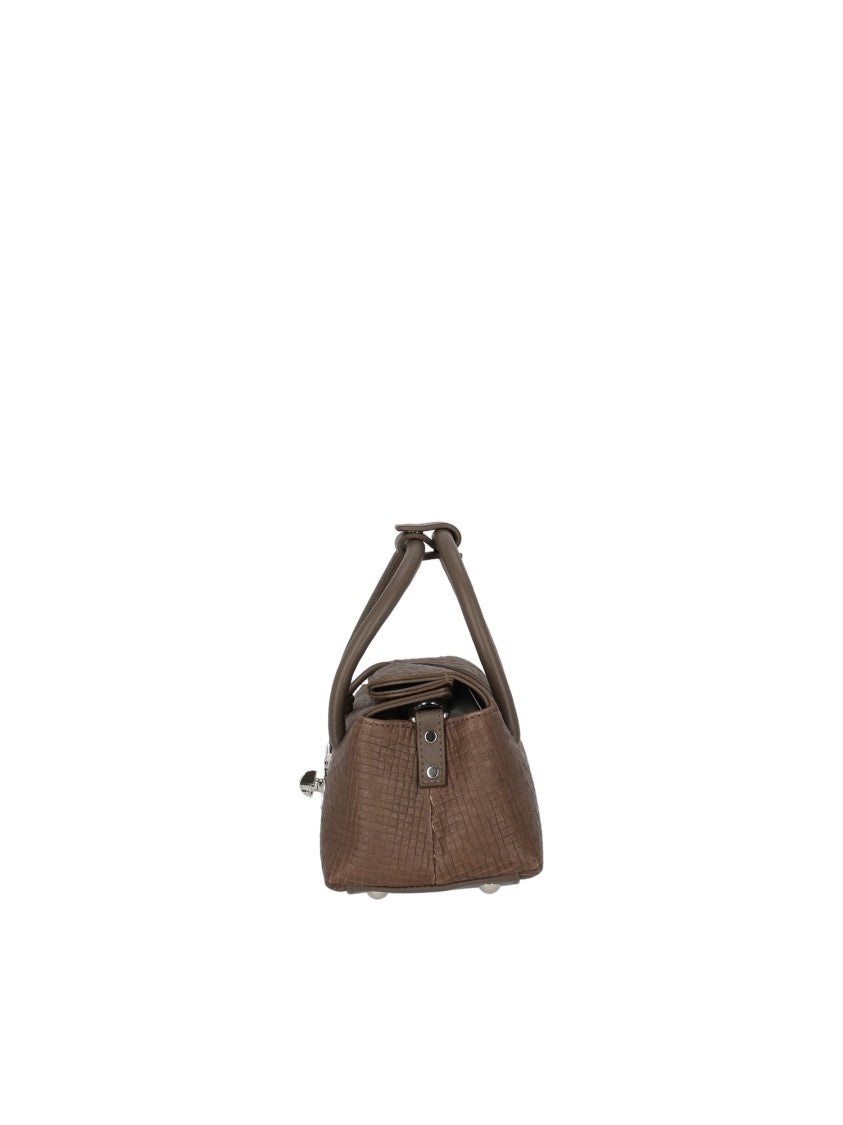 Zanellato Srl Compact Structured Handbag In Textured Leather