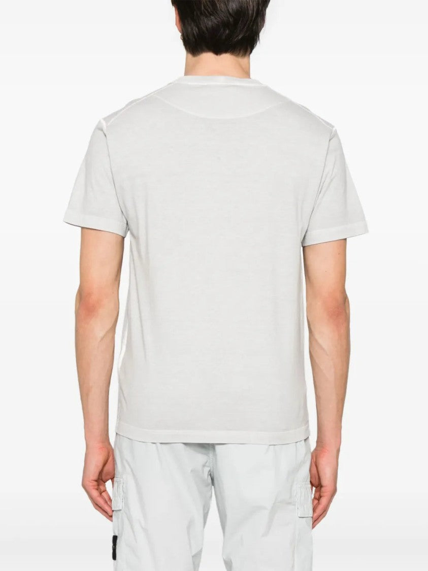 Stone Island Fissato-Effect Organic-Cotton T-Shirt