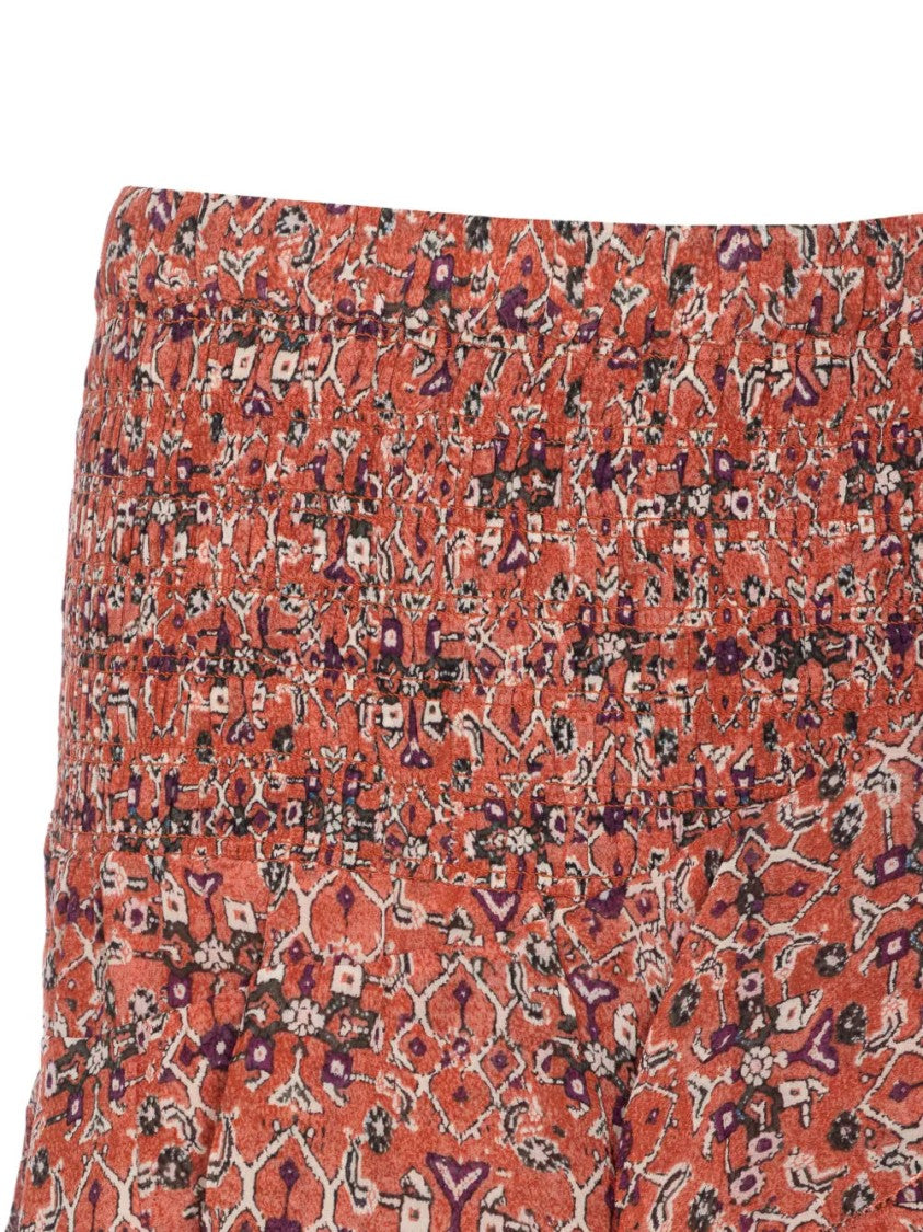 Isabel Marant Étoile Patterned Ruffled Midi Skirt