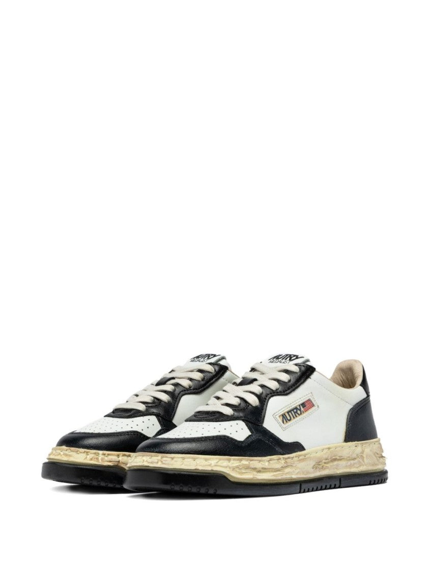 Autry X Maison Mihara Yasuhiro Low-Top Sneakers With Perforated Detailing And Distressed Sole