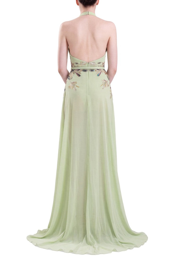 Saiid Kobeisy Embroidered Georgette Dress