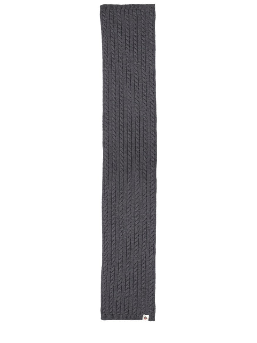 Bally Cable Knit Merino Wool Scarf