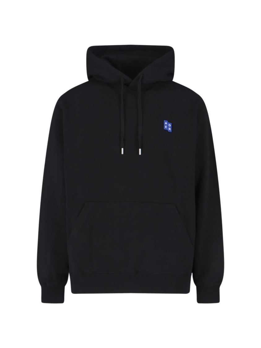 Ader Error "Trs" Logo Sweatshirt, In Black Cotton