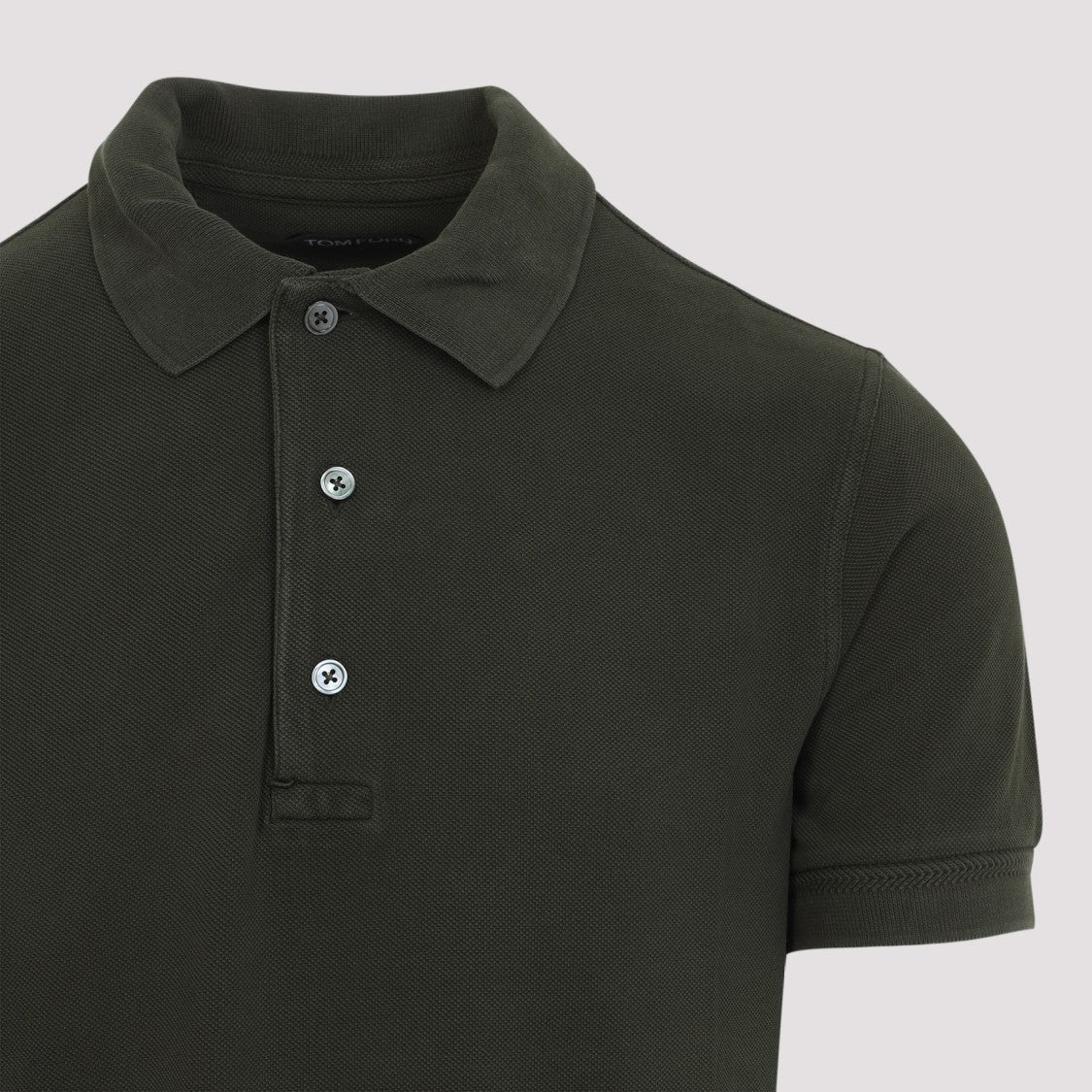 Tom Ford Tailored Polo Shirt In Lyocell-Cotton Blend