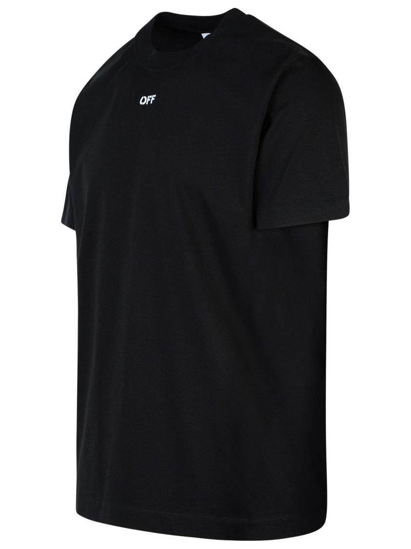 Off-White 'Stitch Arrow' Black Cotton T-Shirt