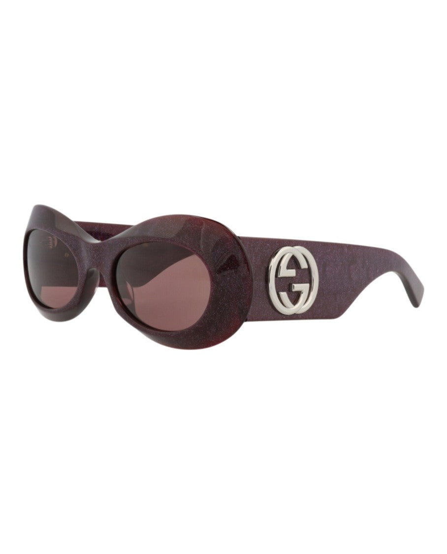 Gucci Round-Frame Recycled Acetate Sunglasses