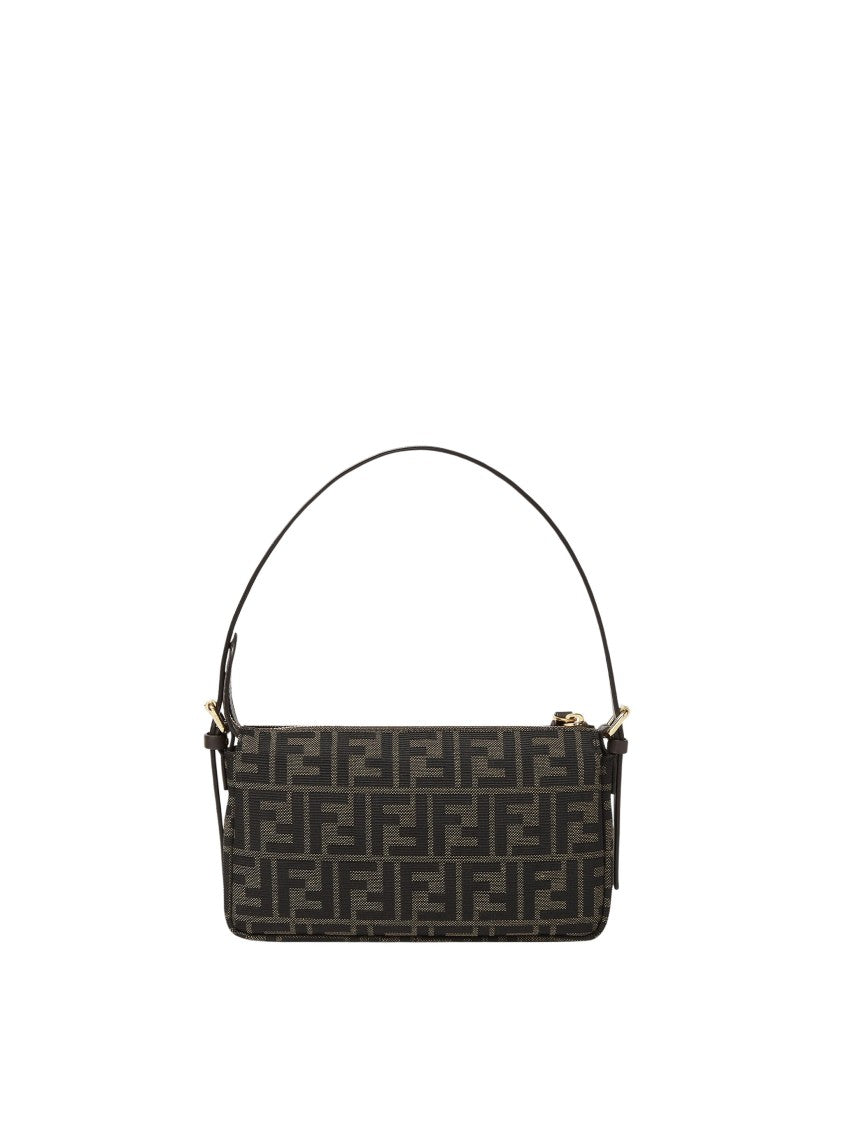 Fendi Zip Top Small Monogram Shoulder Bag
