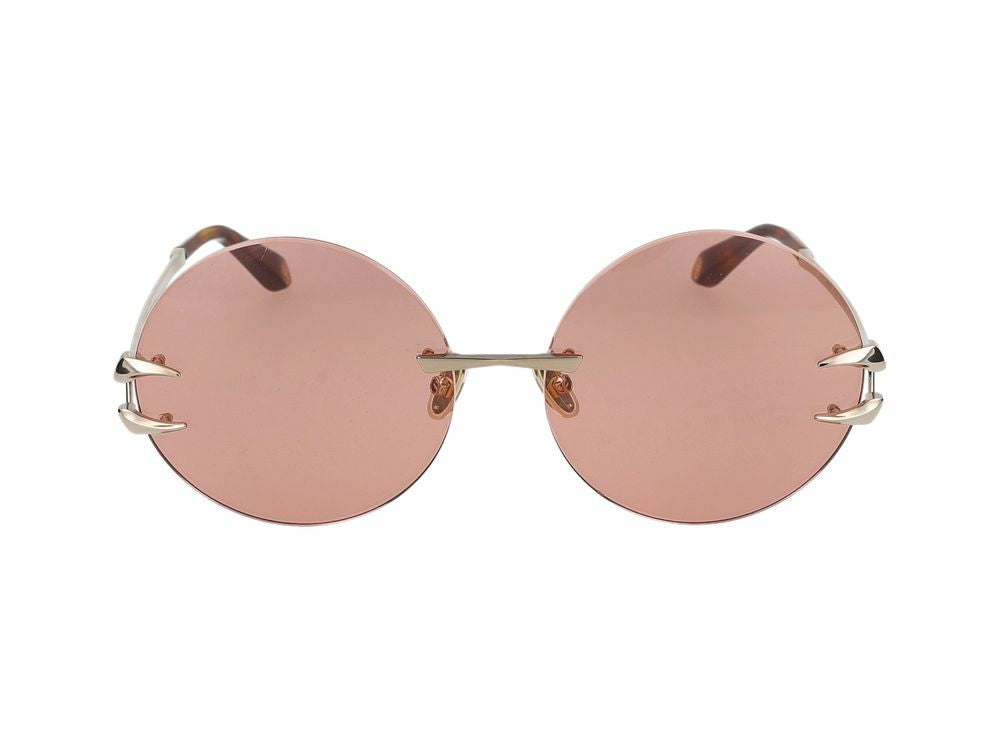 Roberto Cavalli Sunglasses Src006 594F Shiny Light Gold 63/17/140