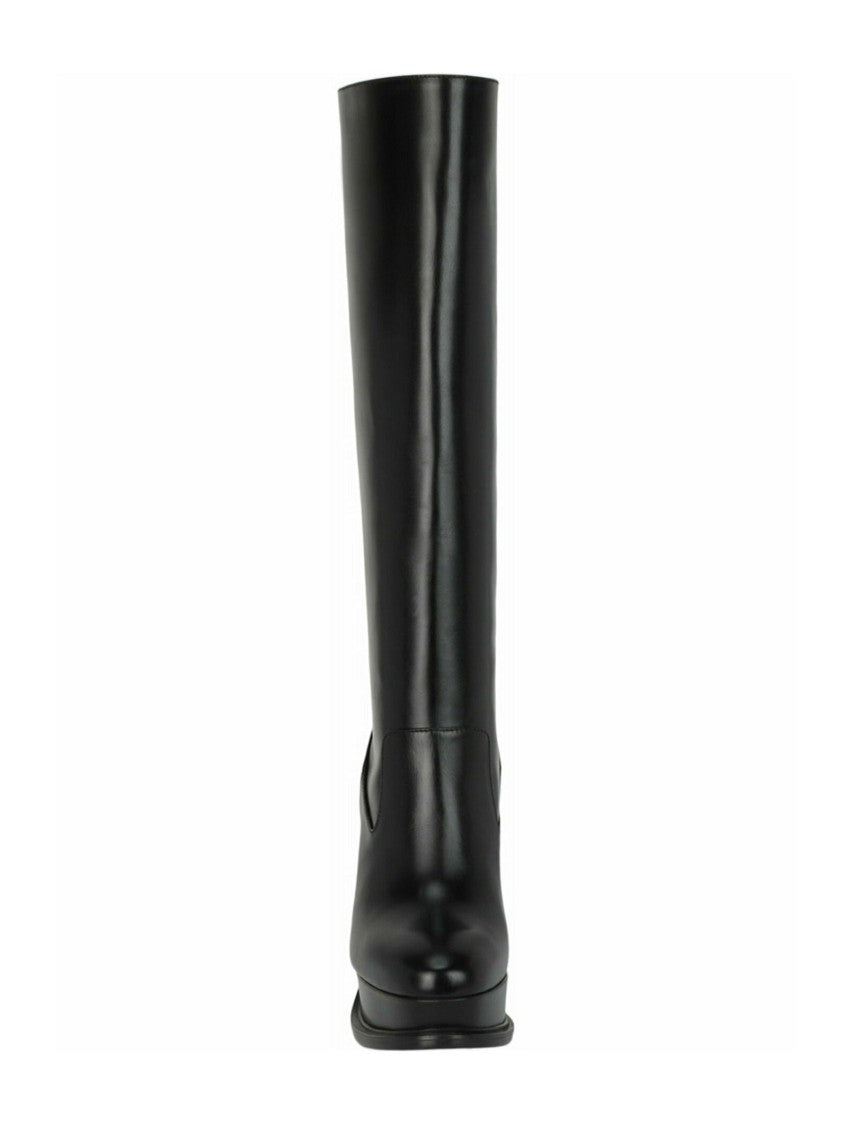 Alexander Mcqueen Leather Knee-High Boots