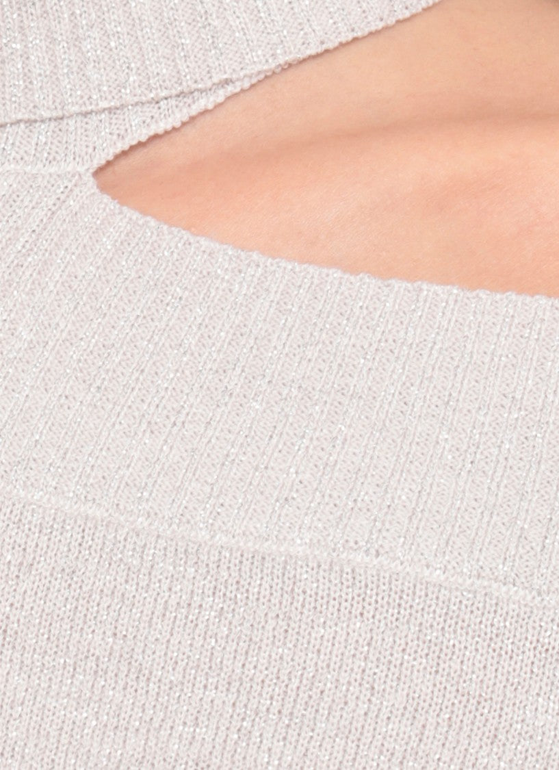 D. Exterior Beige Wool Blend Sweater