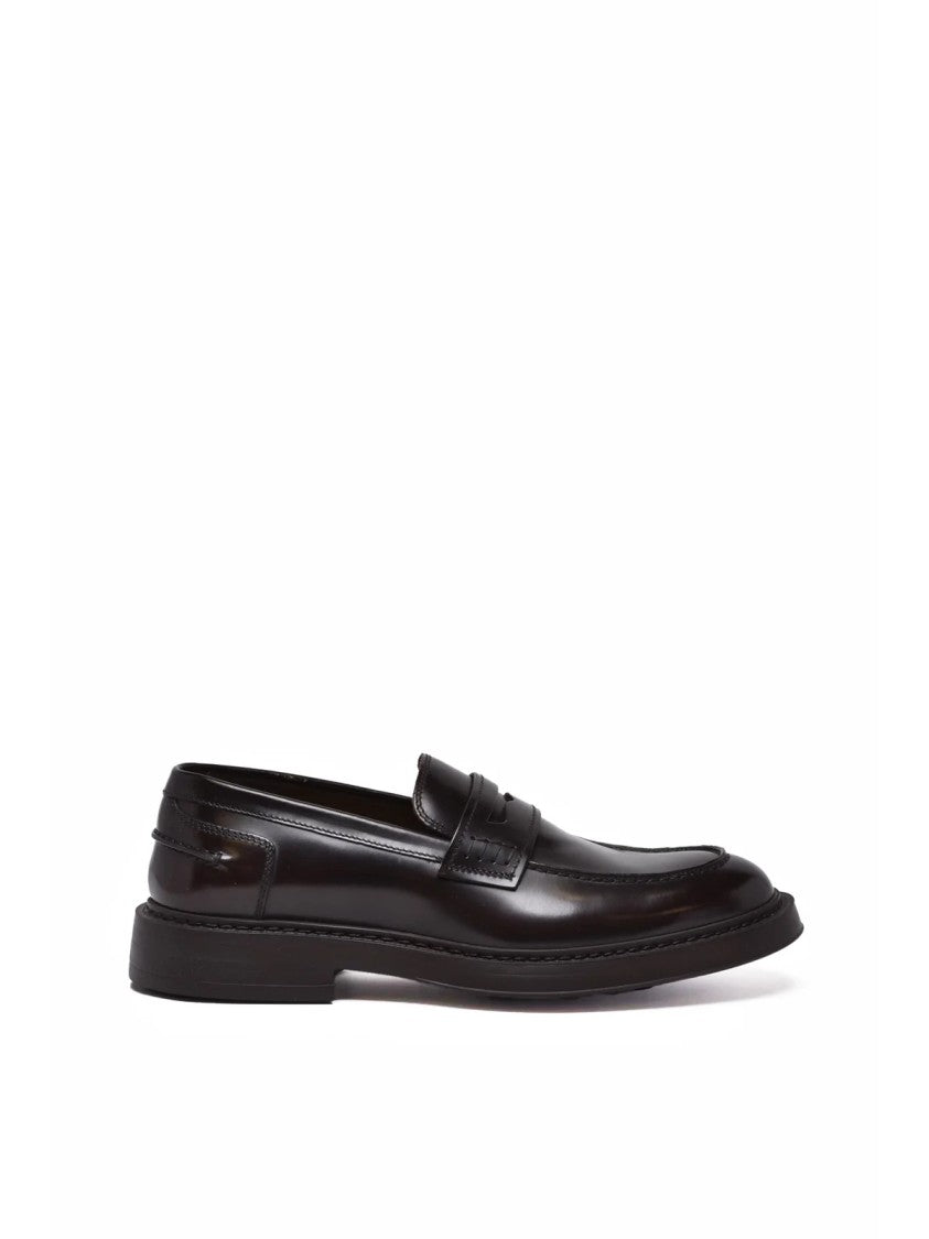 Doucal's Brown Leather Loafers