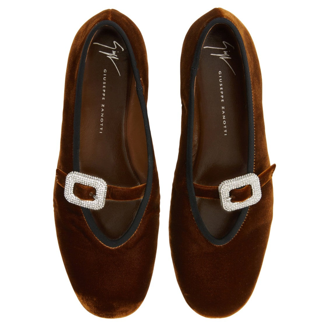 Giuseppe Zanotti Georgia Buckle Ballerinas