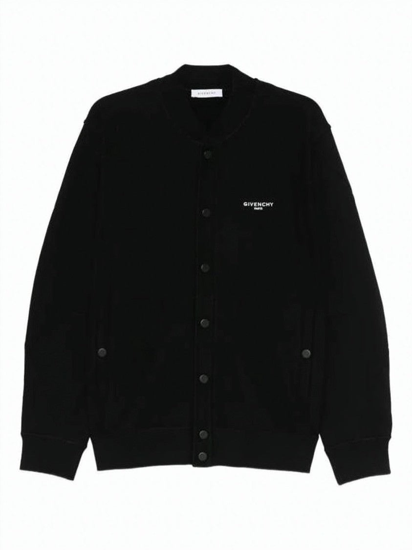 Givenchy Button-Up Front Cardigan With Ribbed Cuffs And Pocket Detail