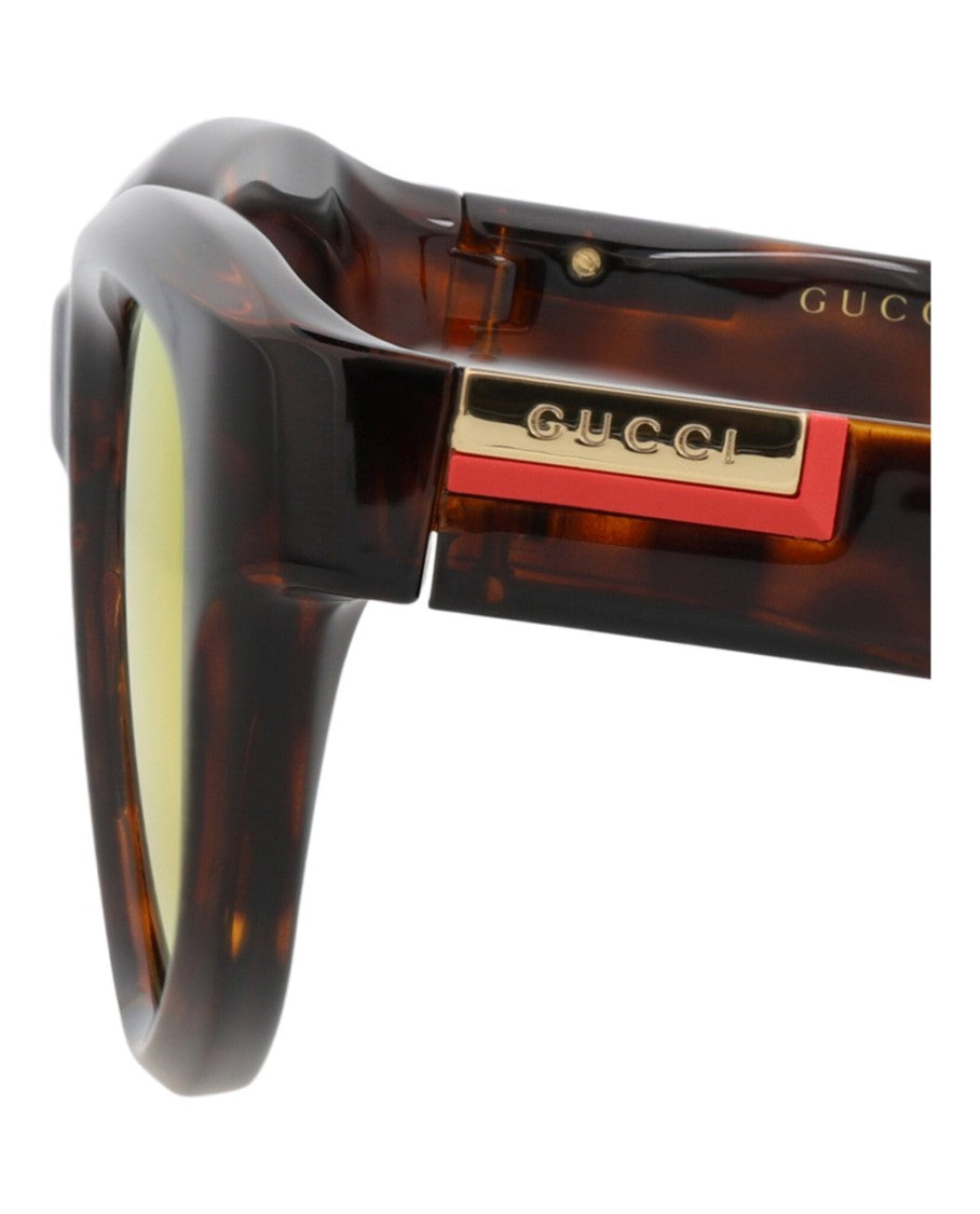 Gucci Round-Frame Injection Sunglasses