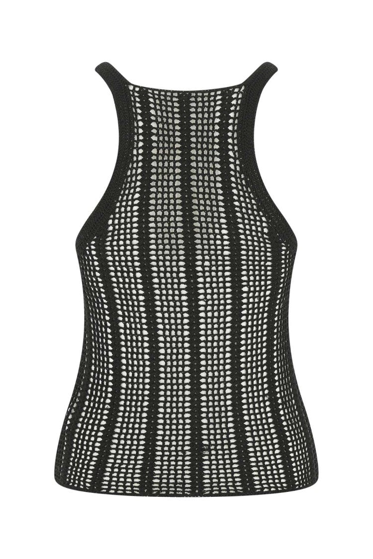 Dion Lee Black Crochet Top