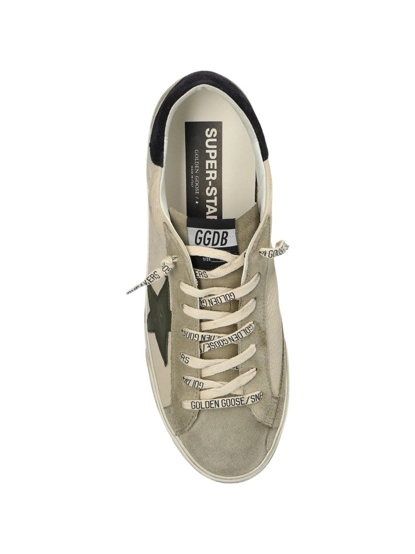 Golden Goose Iconic Low-Top Sneakers With Vintage Treatment And Suede Accents