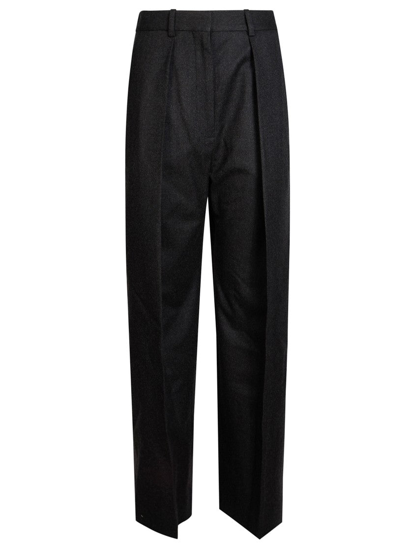 Victoria Beckham Black Cecilia Tailored High-Waist Trousers