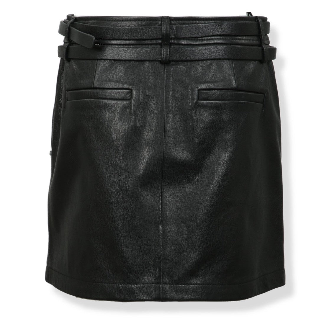 Sportmax Patto Leather Mini Skirt