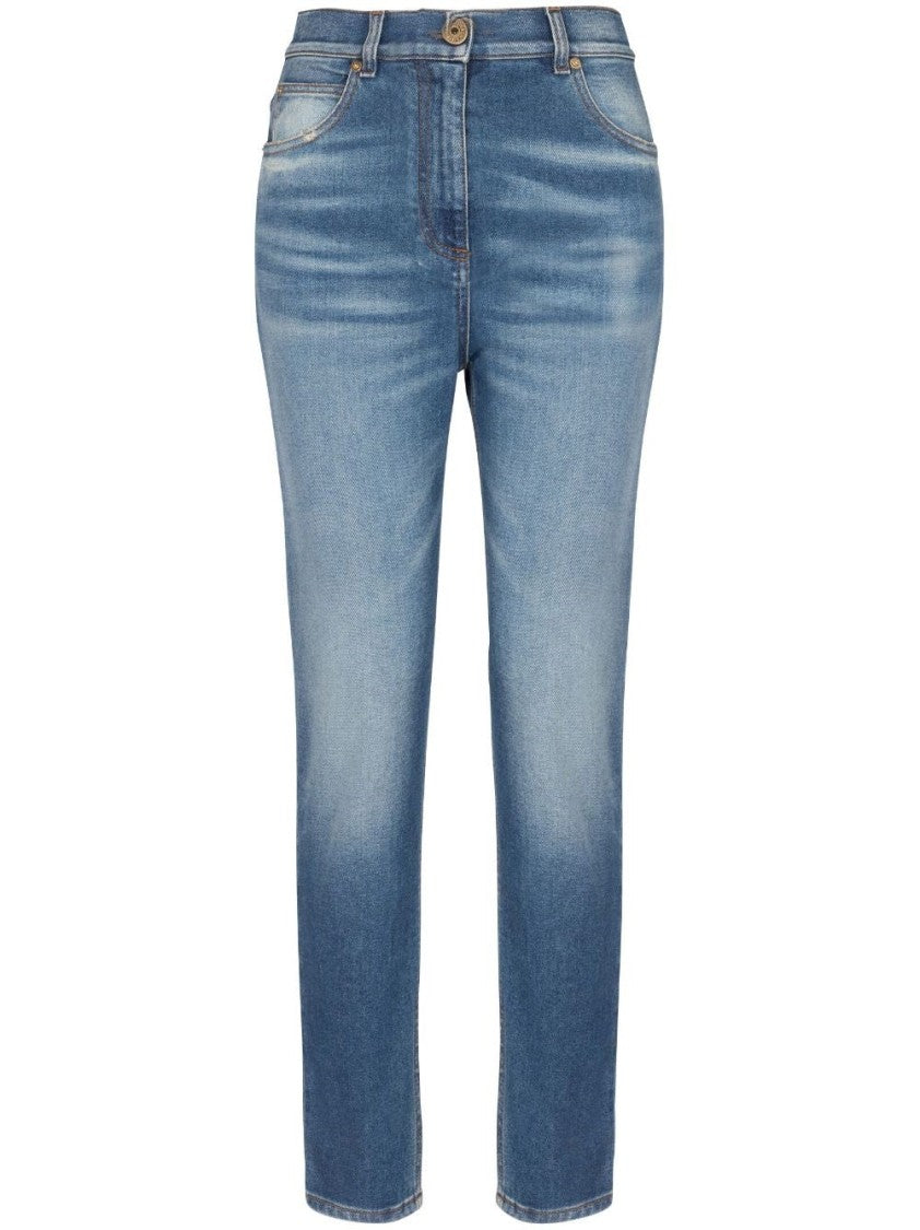 Balmain Five-Pocket Medium Blue Slim Jeans