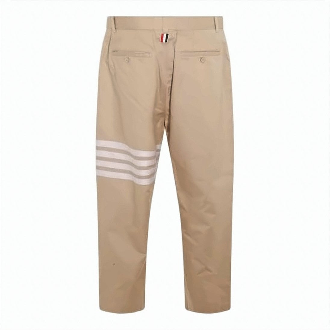 Thom Browne Straight-Leg Pants With Distinctive Stripe Detail