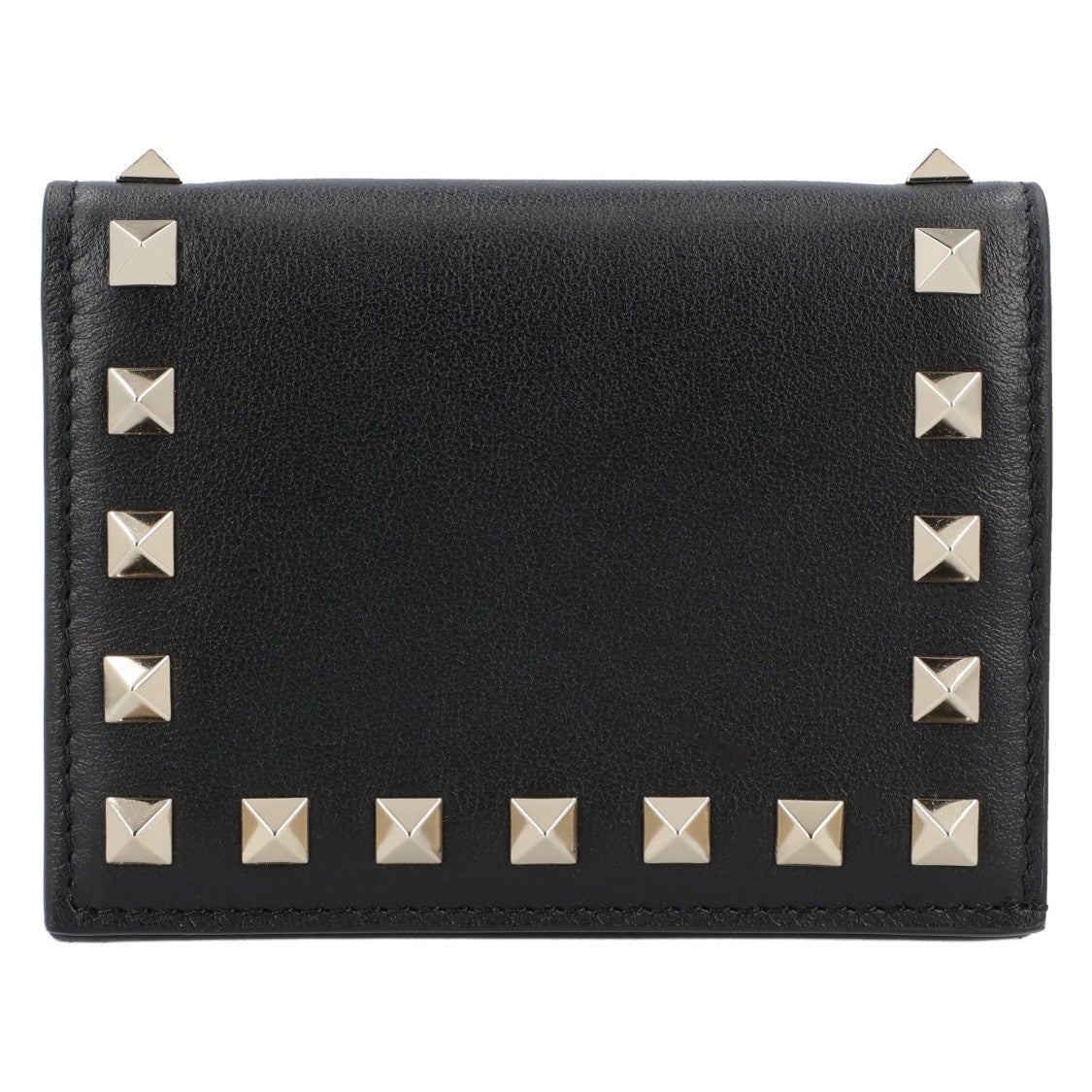 Valentino Small Rockstud Calfskin Wallet
