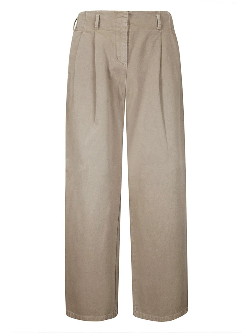 Golden Goose Wide-Leg Pants With Front Pleats
