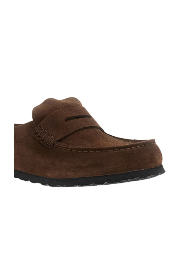 Birkenstock Brown Naples Suede Mules