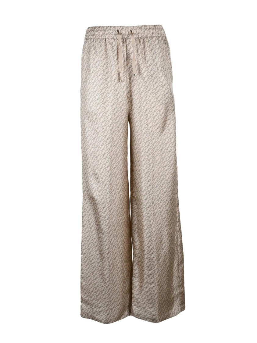 Herno Satin Pajama Trousers Beige