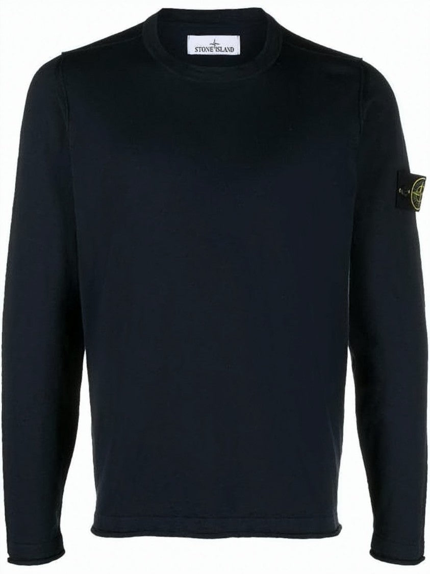 Stone Island Classic Crew Neck Black Sweater