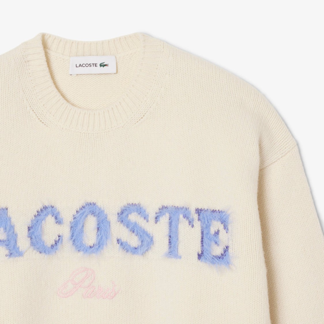 Lacoste Carded Wool Intarsia Sweater