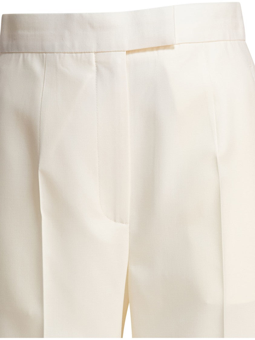 Alexander Mcqueen Tailored High-Waist Trousers In Wool